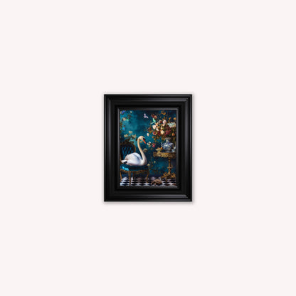 Curiosity Swan at the Stately Home Framed Wall Art