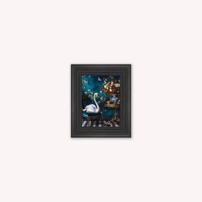 Curiosity Swan at the Stately Home Framed Wall Art