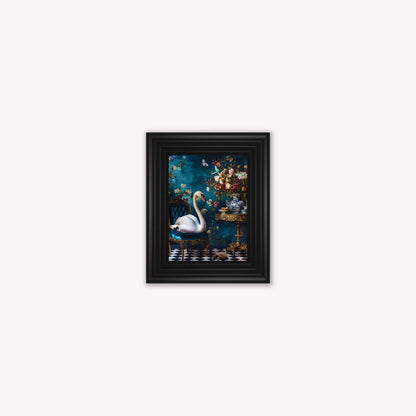 Curiosity Swan at the Stately Home Framed Wall Art