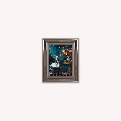 Curiosity Swan at the Stately Home Framed Wall Art