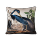 Vintage Birds - Louisiana Heron Velvet Cushion - 60 x 60