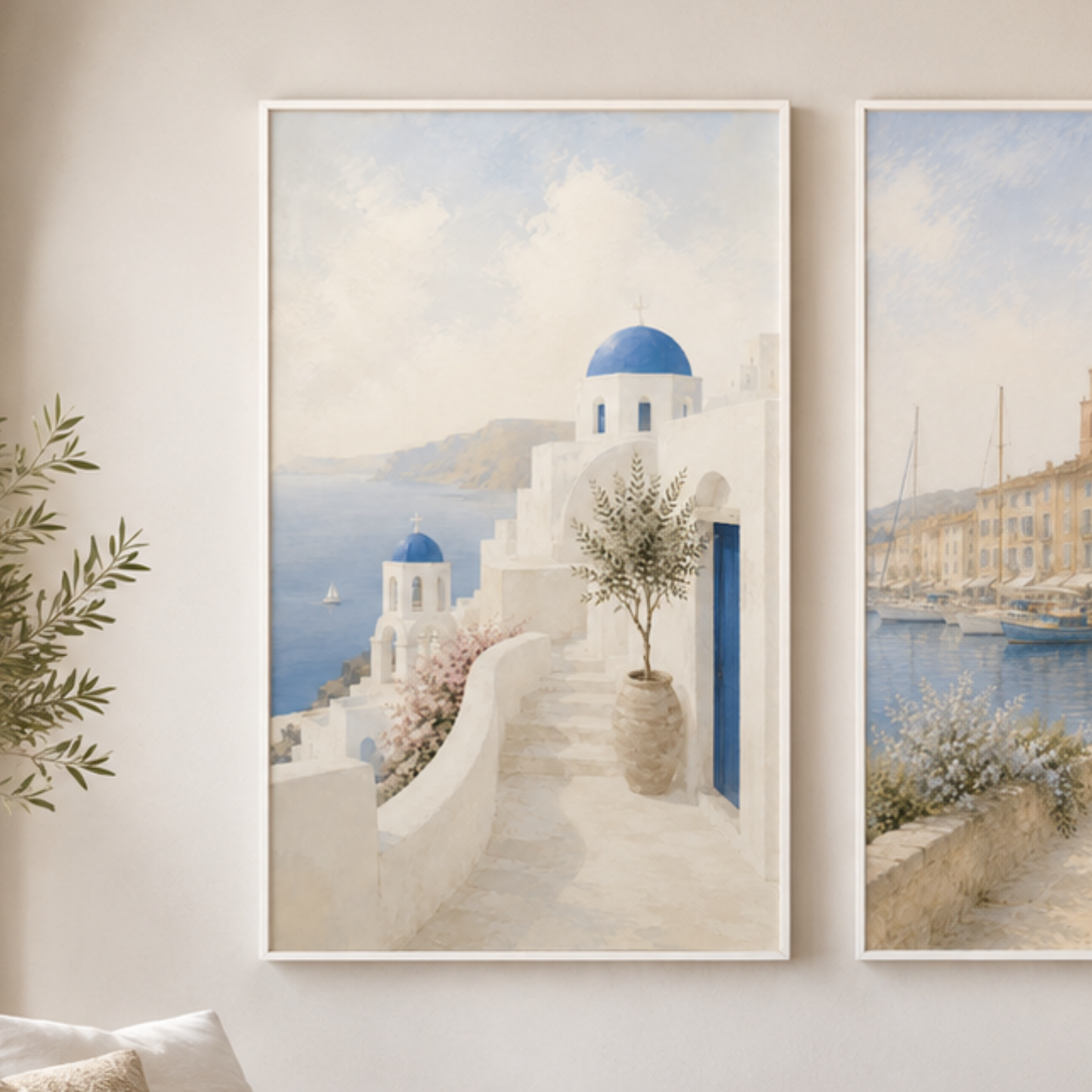 Santorini Riviera Velvet Canvas