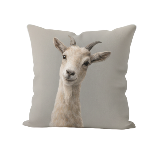 Curious Goat Velvet Cushion - 60 x 60