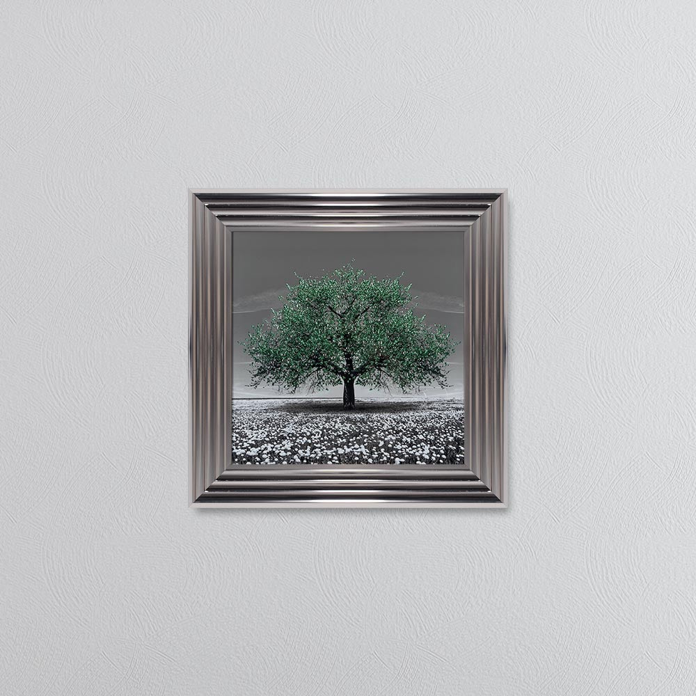Emerald Cherry Tree Framed Wall Art