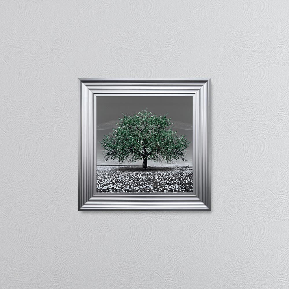 Emerald Cherry Tree Framed Wall Art