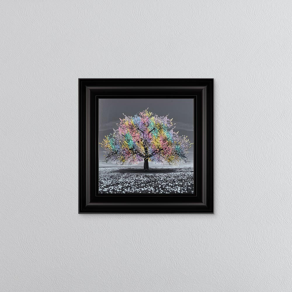 Multicoloured Cherry Tree Framed Wall Art