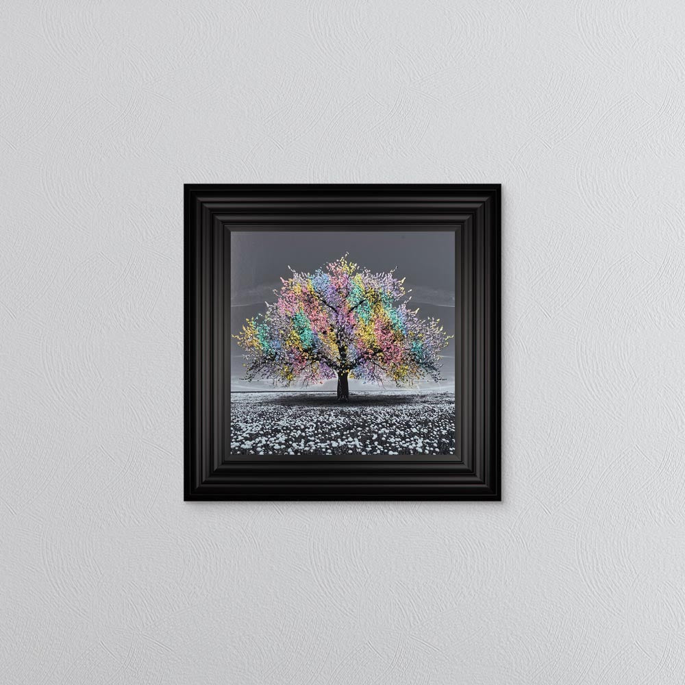 Multicoloured Cherry Tree Framed Wall Art