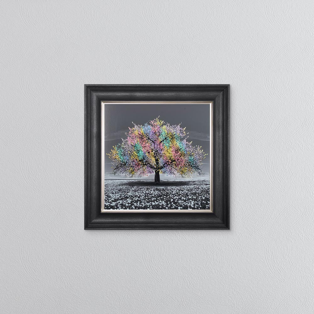 Multicoloured Cherry Tree Framed Wall Art