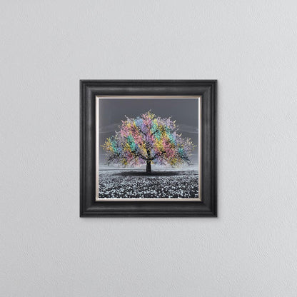 Multicoloured Cherry Tree Framed Wall Art