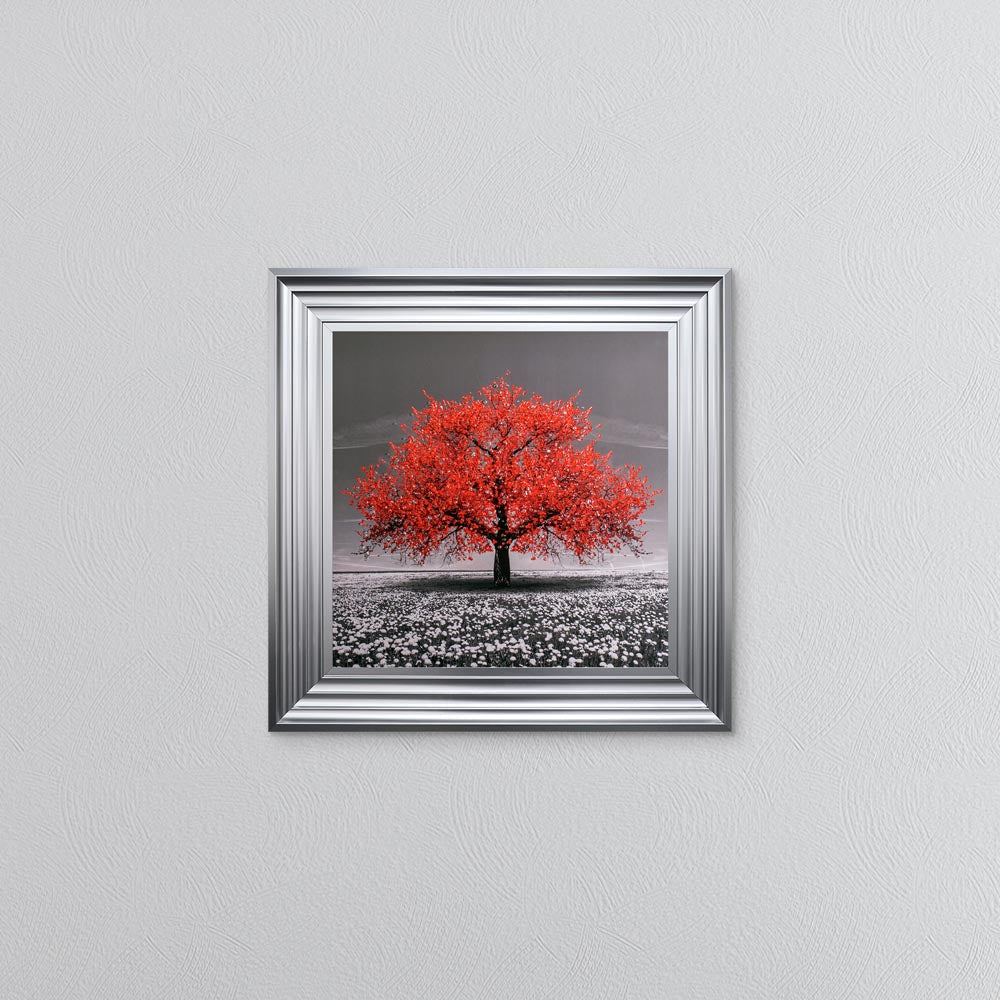 Red Cherry Tree Framed Wall Art