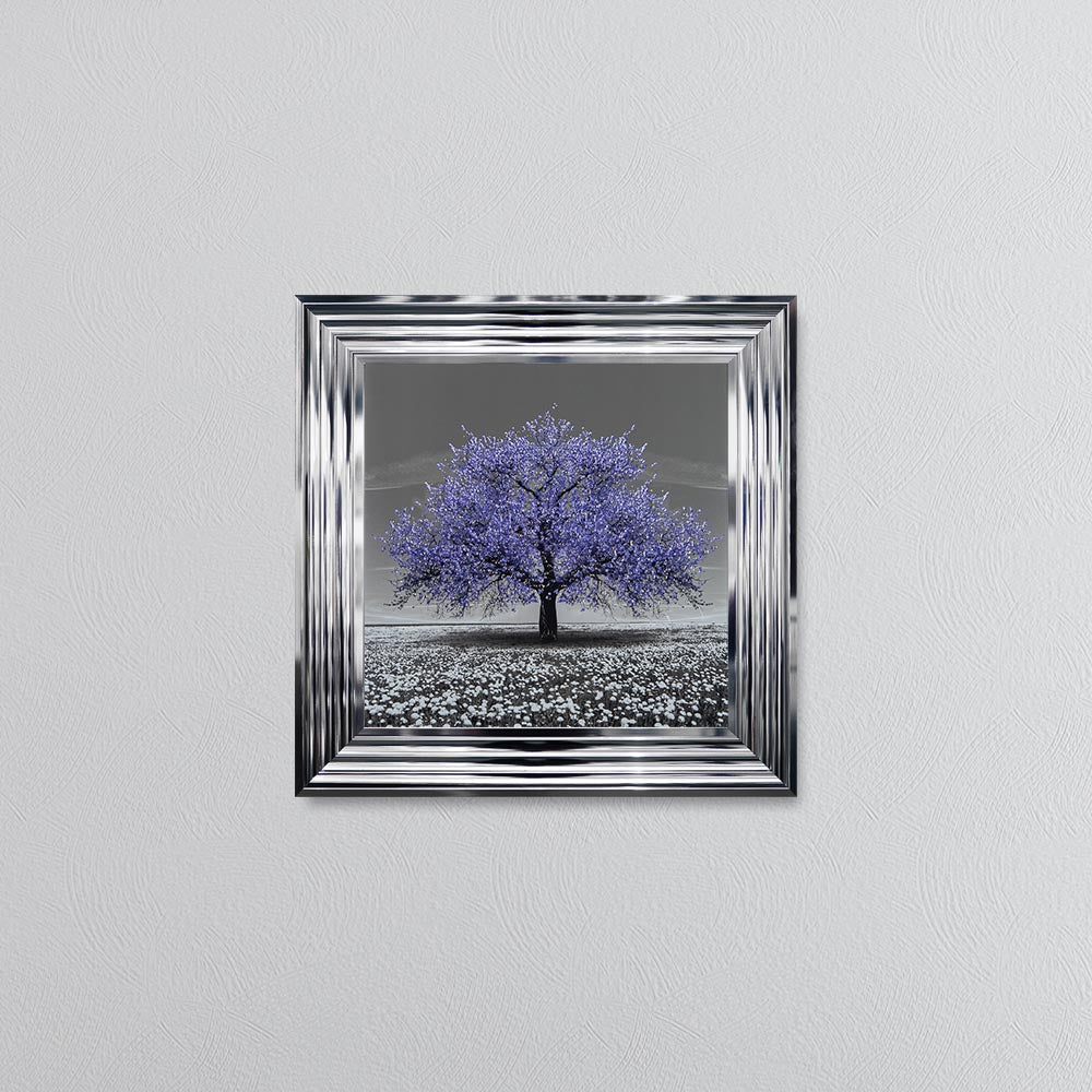 Very Peri Cherry Tree Framed Wall Art
