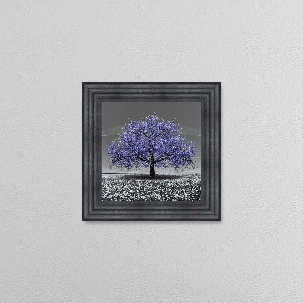 Very Peri Cherry Tree Framed Wall Art