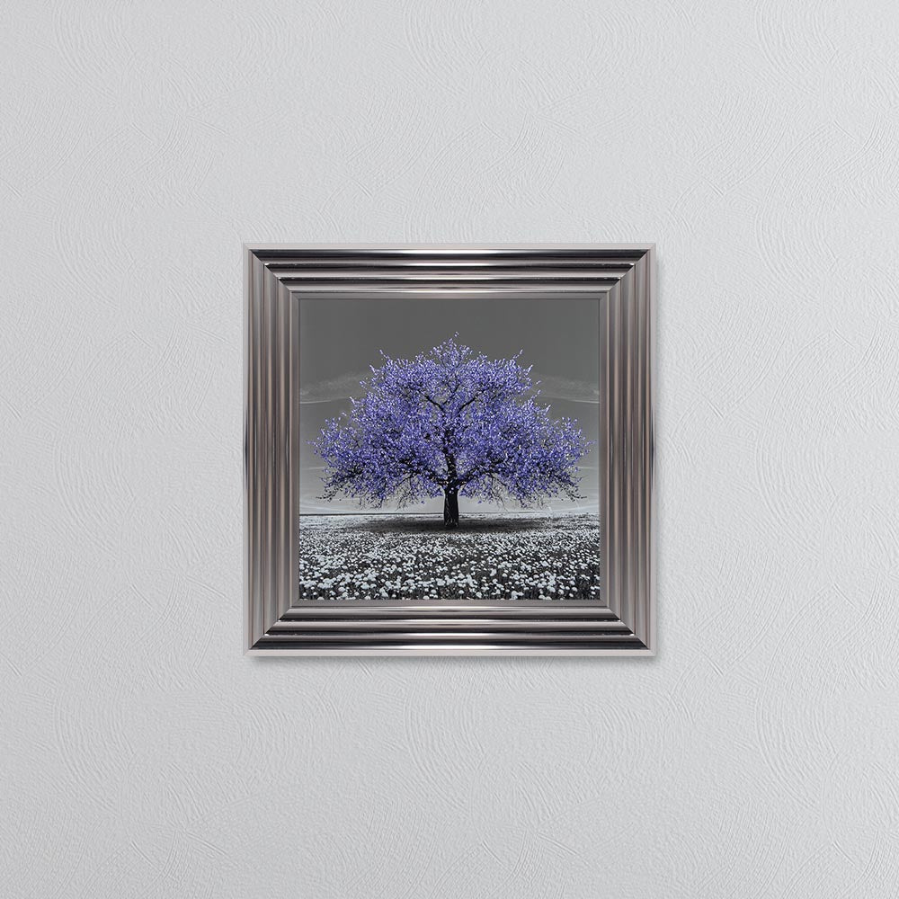Very Peri Cherry Tree Framed Wall Art