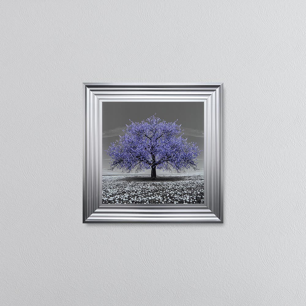 Very Peri Cherry Tree Framed Wall Art
