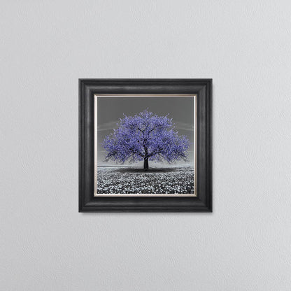 Very Peri Cherry Tree Framed Wall Art