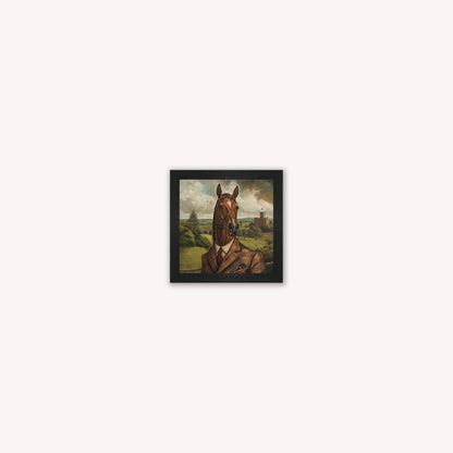 Gentrified Country Horse Framed Wall Art