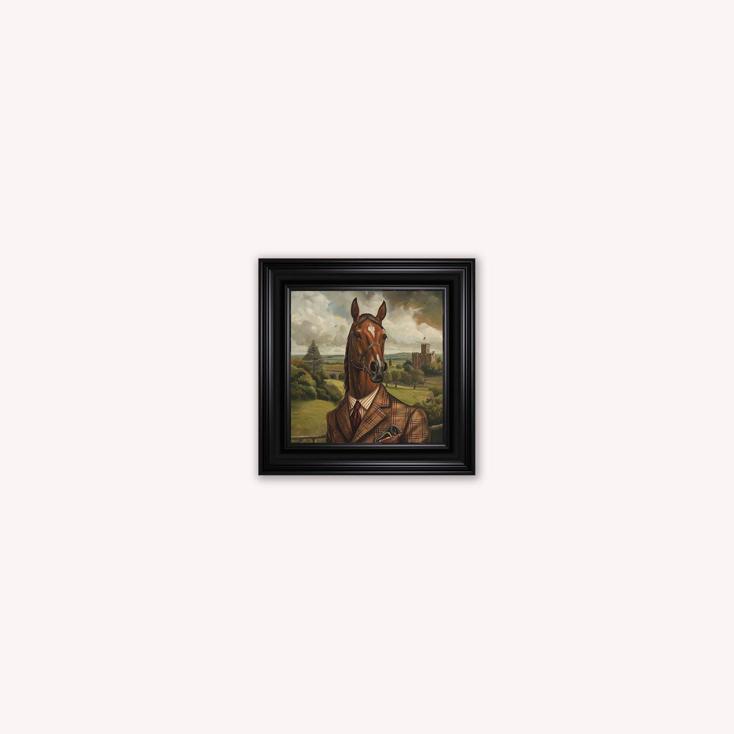 Gentrified Country Horse Framed Wall Art