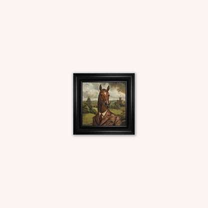 Gentrified Country Horse Framed Wall Art