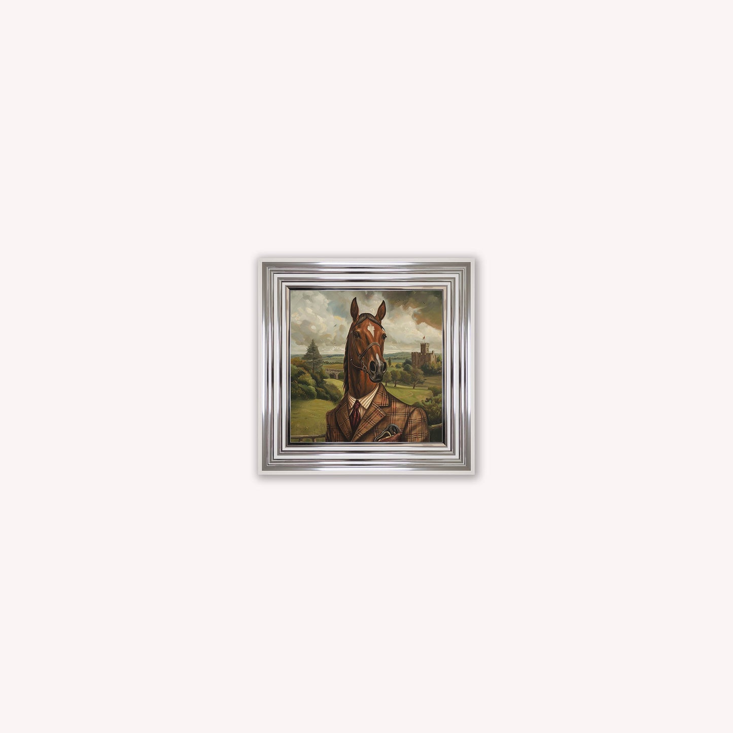 Gentrified Country Horse Framed Wall Art