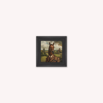 Gentrified Country Horse Framed Wall Art
