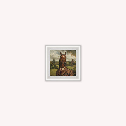 Gentrified Country Horse Framed Wall Art