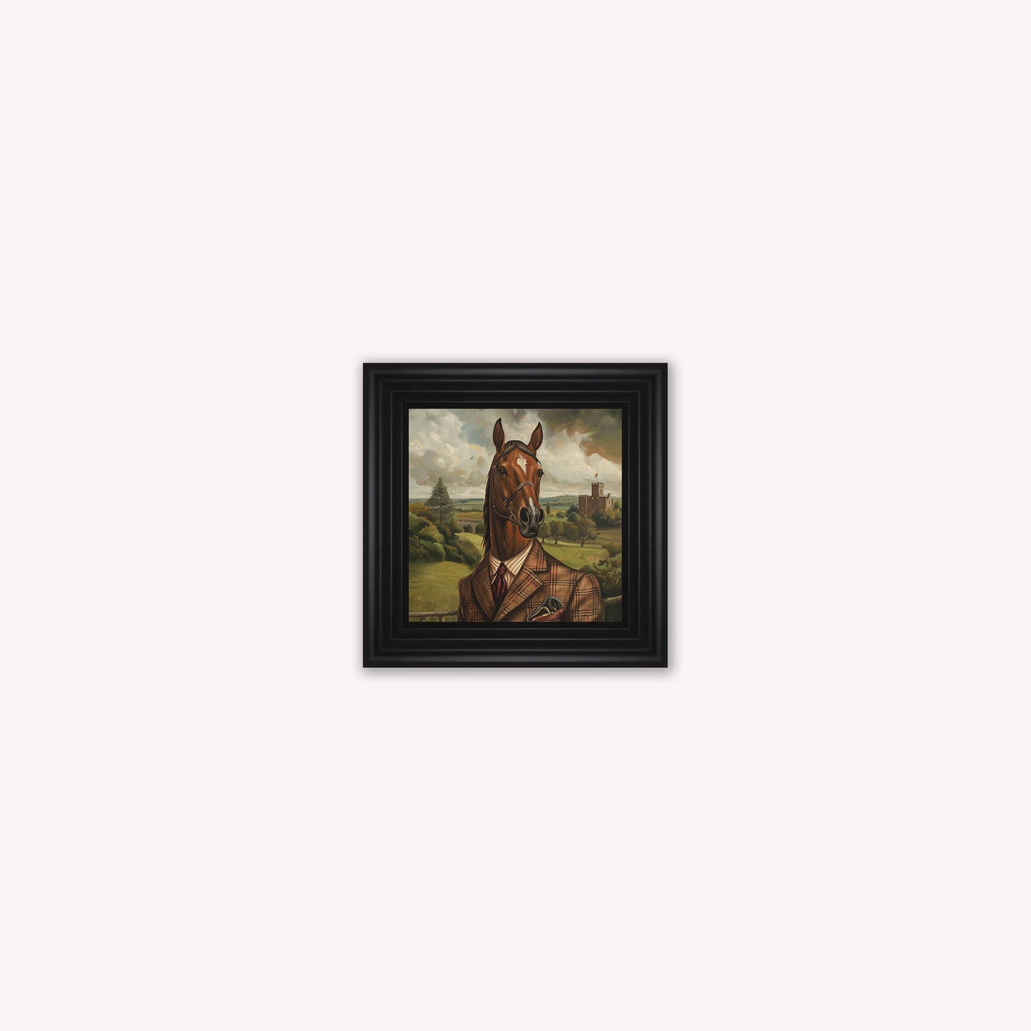 Gentrified Country Horse Framed Wall Art