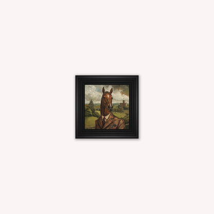Gentrified Country Horse Framed Wall Art