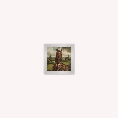 Gentrified Country Horse Framed Wall Art