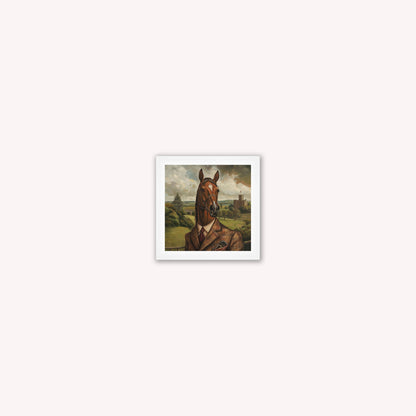 Gentrified Country Horse Framed Wall Art