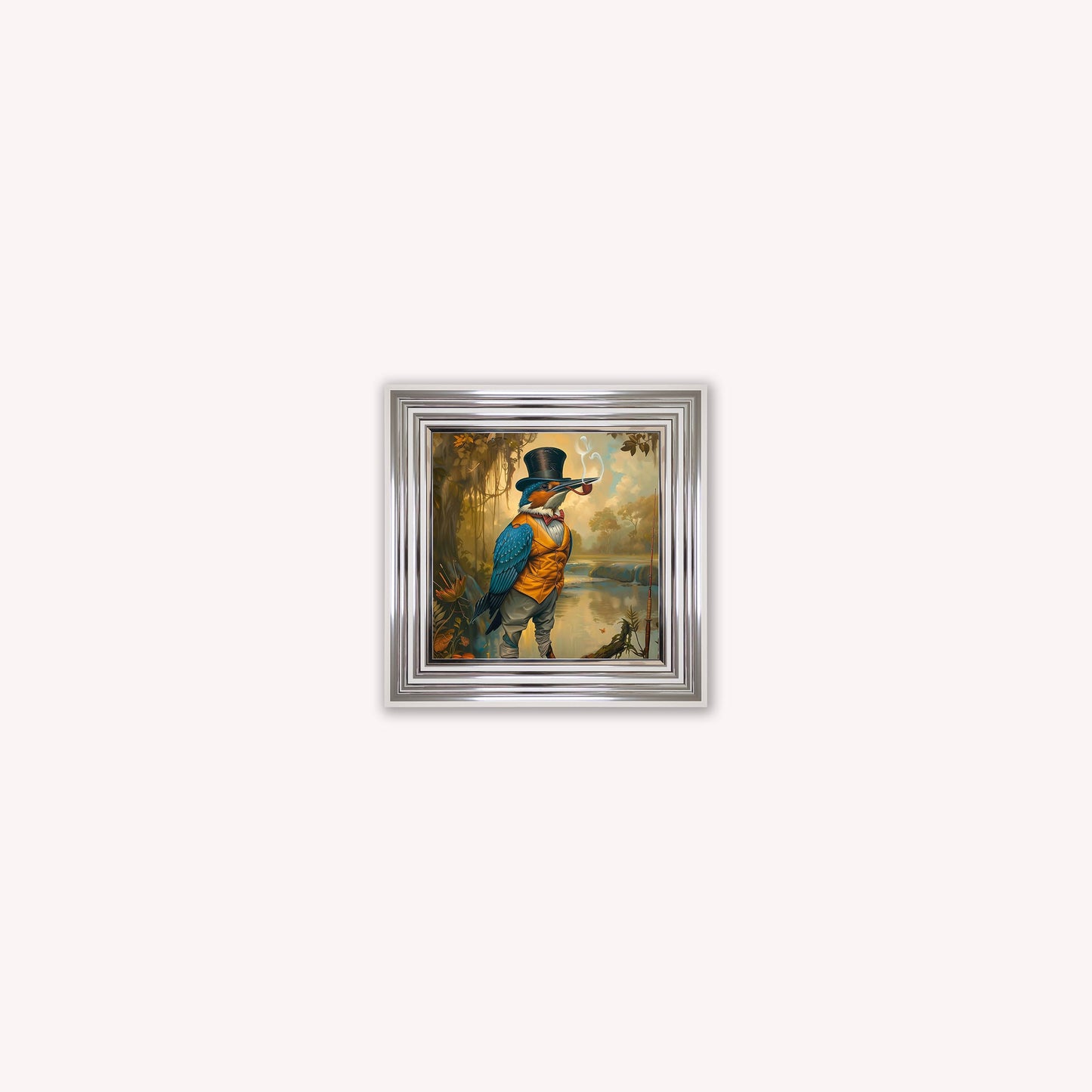 Gentrified Country Kingfisher Framed Wall Art