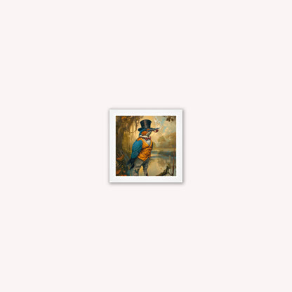 Gentrified Country Kingfisher Framed Wall Art