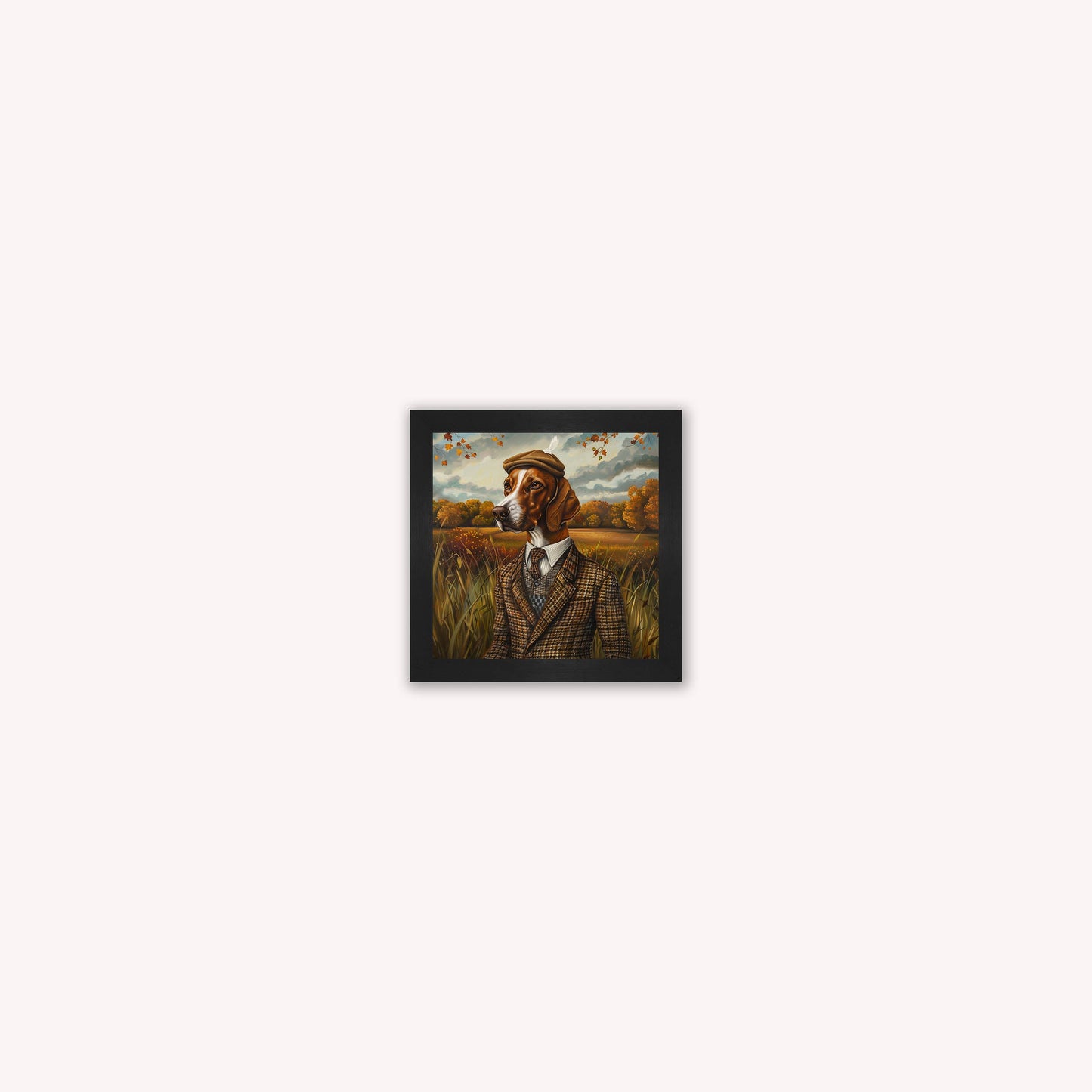 Gentrified Country Pointer Framed Wall Art