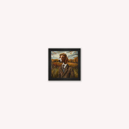 Gentrified Country Pointer Framed Wall Art