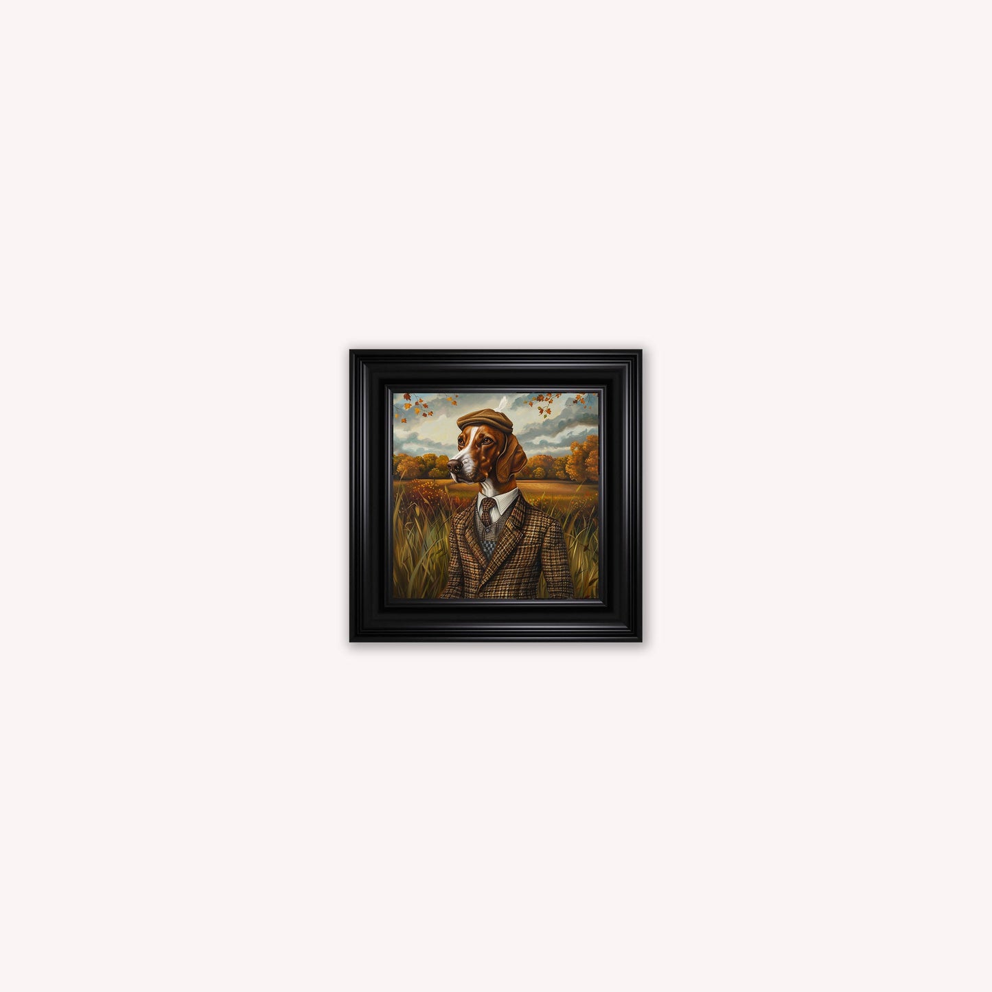 Gentrified Country Pointer Framed Wall Art
