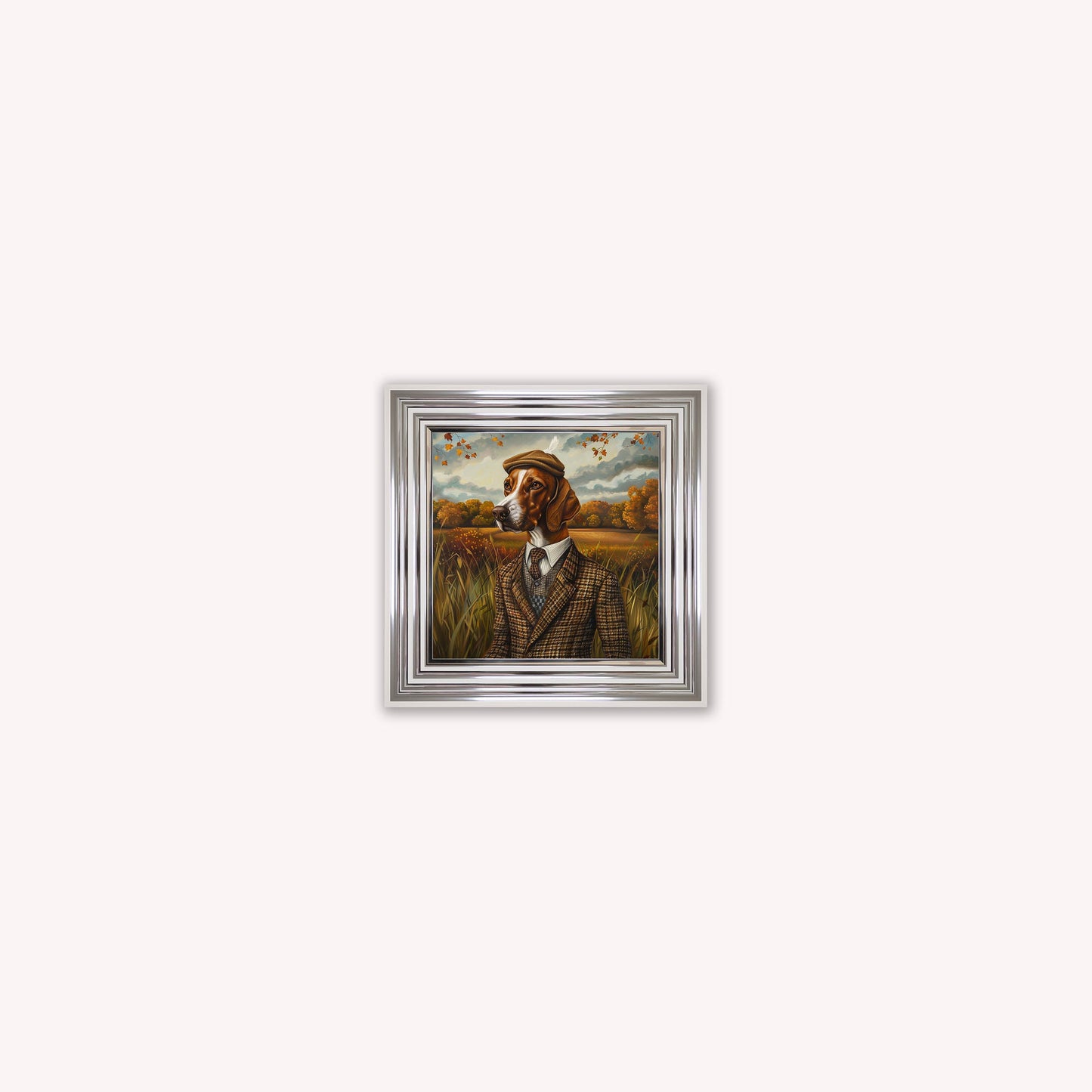 Gentrified Country Pointer Framed Wall Art
