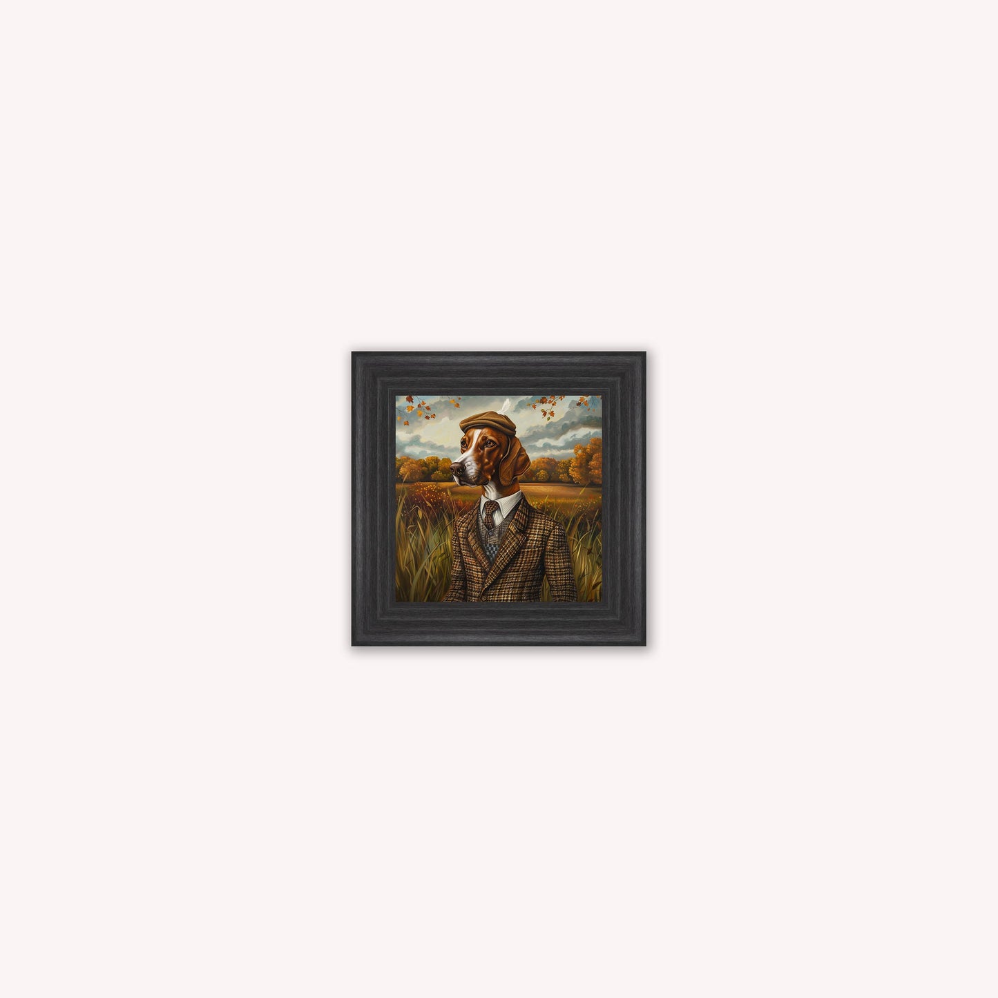 Gentrified Country Pointer Framed Wall Art