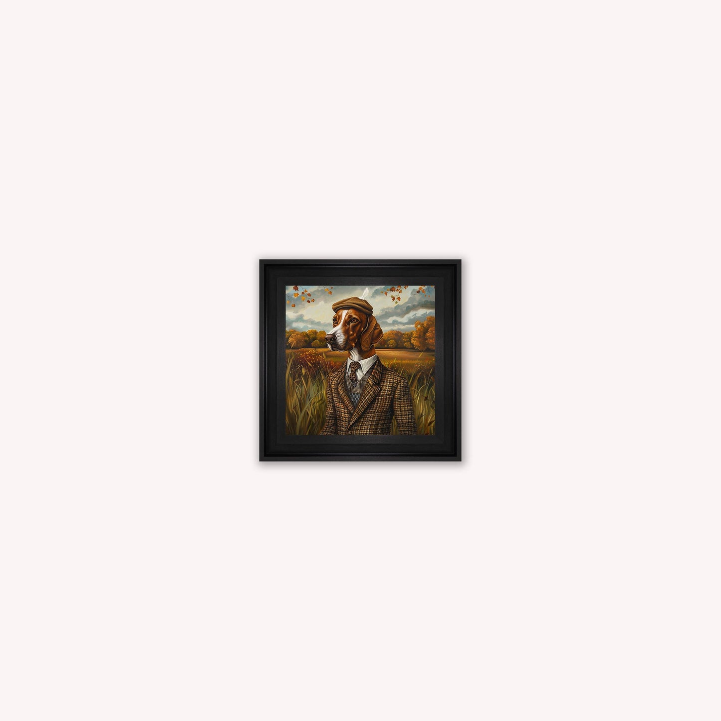 Gentrified Country Pointer Framed Wall Art