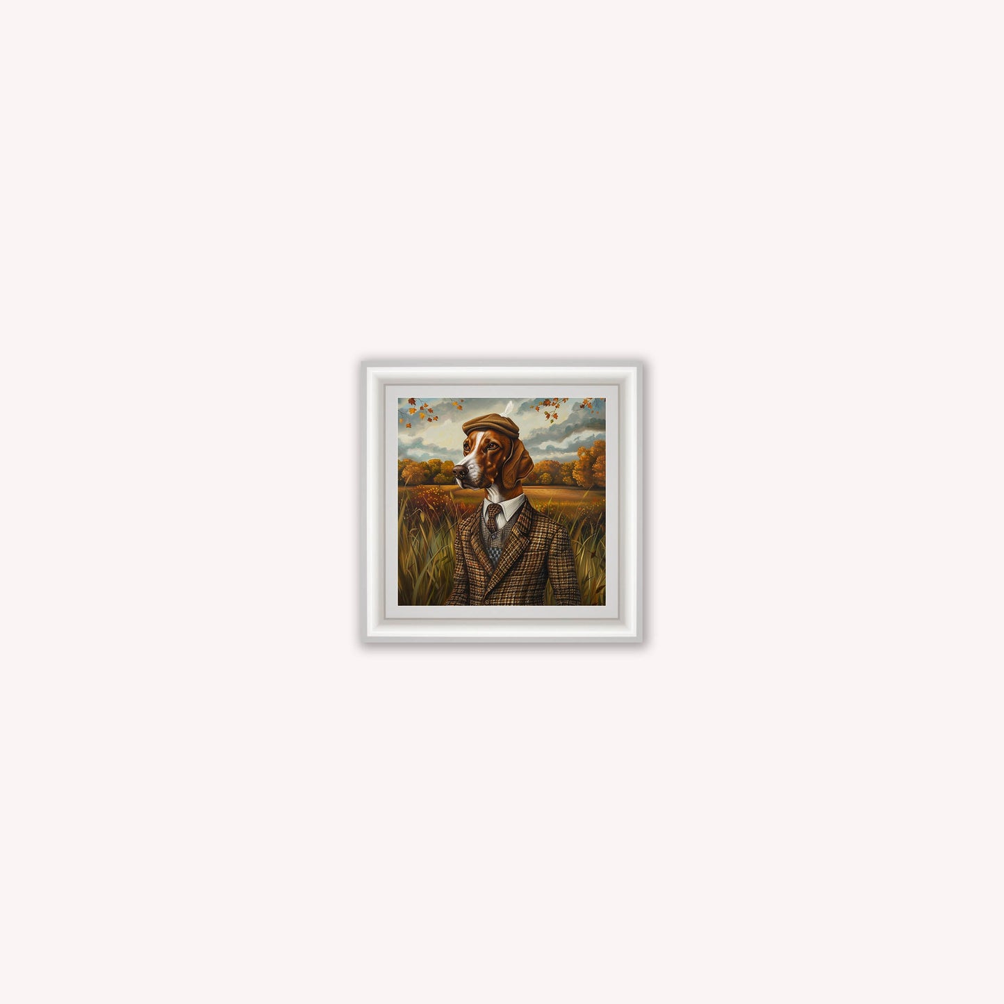 Gentrified Country Pointer Framed Wall Art