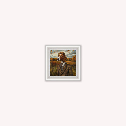 Gentrified Country Pointer Framed Wall Art