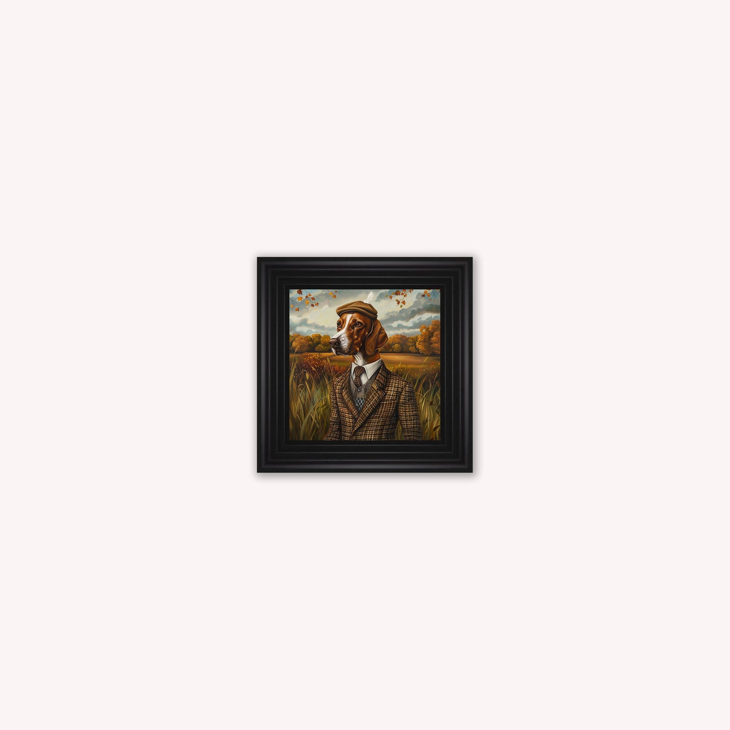 Gentrified Country Pointer Framed Wall Art