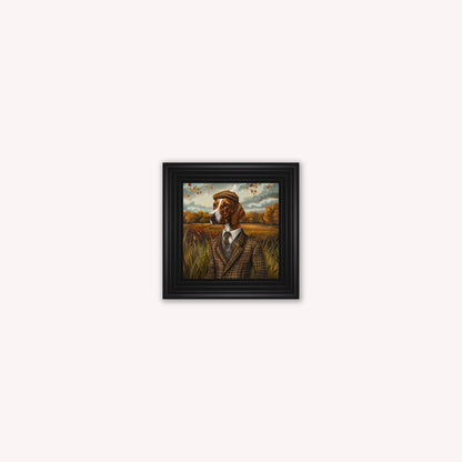 Gentrified Country Pointer Framed Wall Art