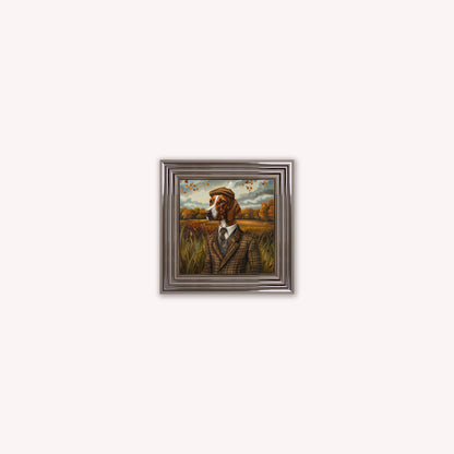 Gentrified Country Pointer Framed Wall Art
