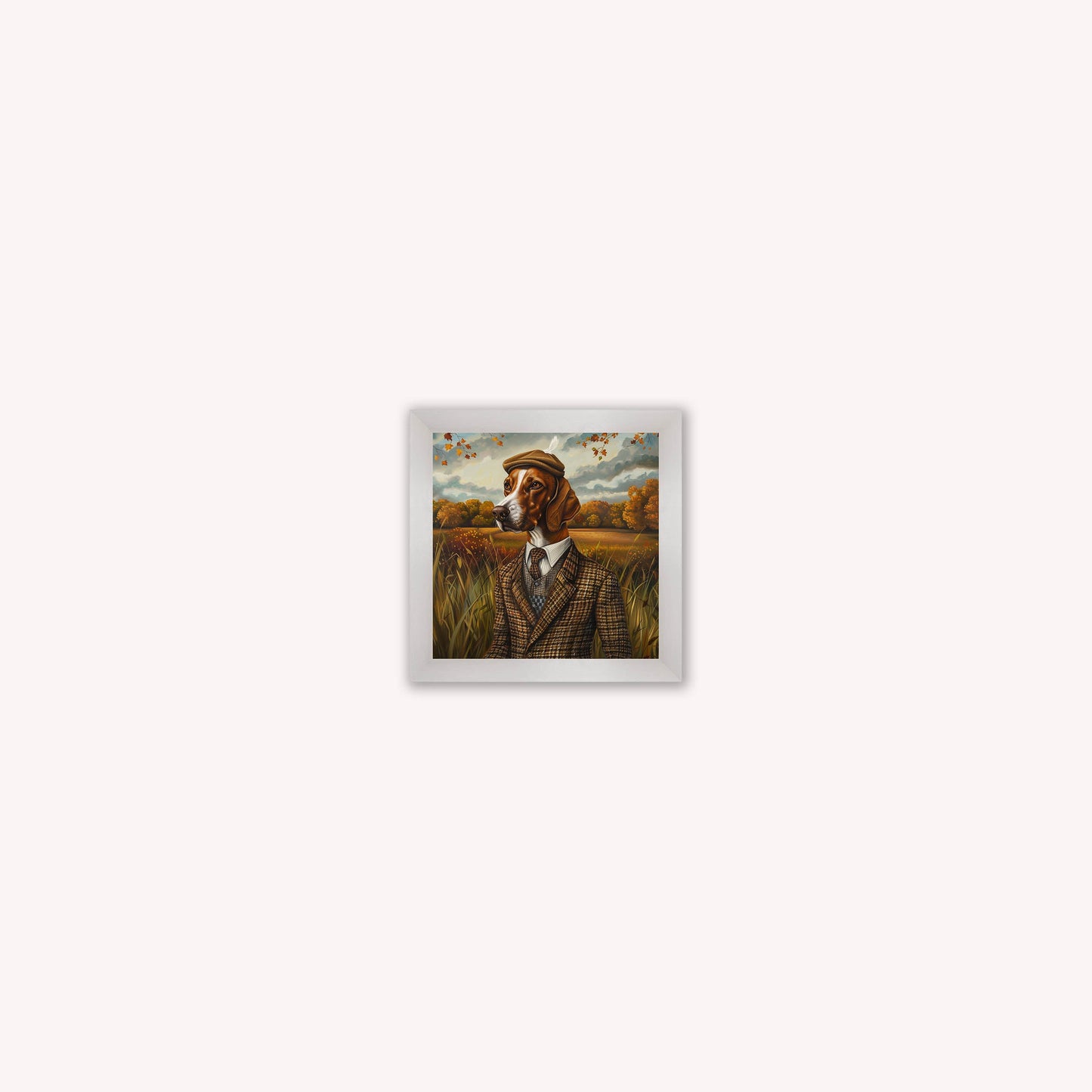 Gentrified Country Pointer Framed Wall Art