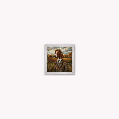 Gentrified Country Pointer Framed Wall Art