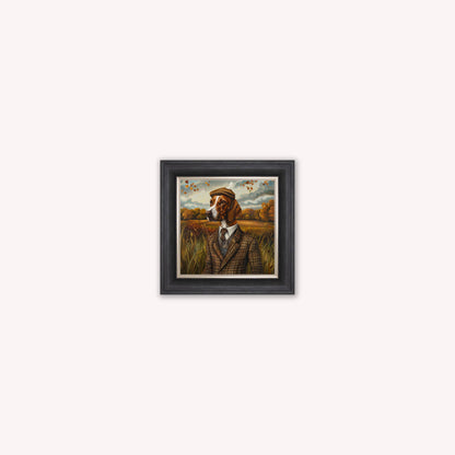 Gentrified Country Pointer Framed Wall Art