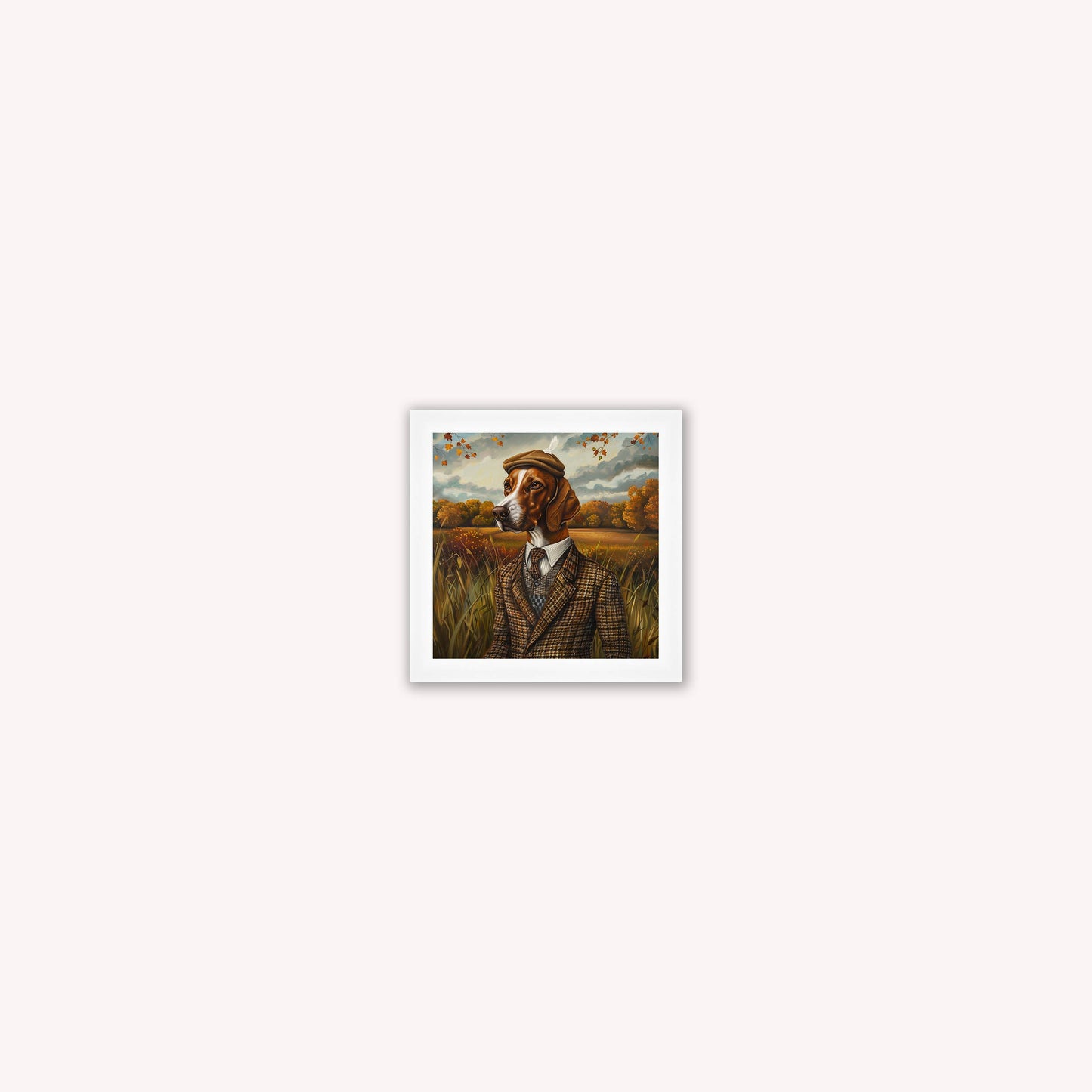 Gentrified Country Pointer Framed Wall Art