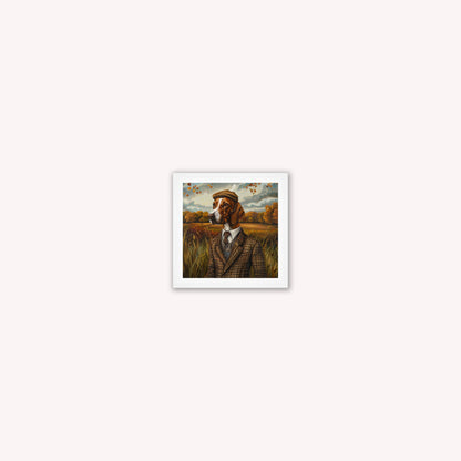 Gentrified Country Pointer Framed Wall Art