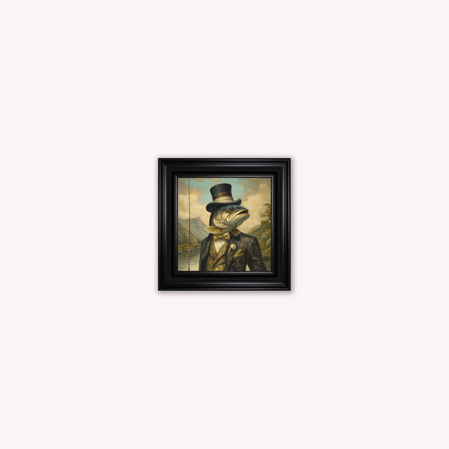 Gentrified Country Trout Framed Wall Art