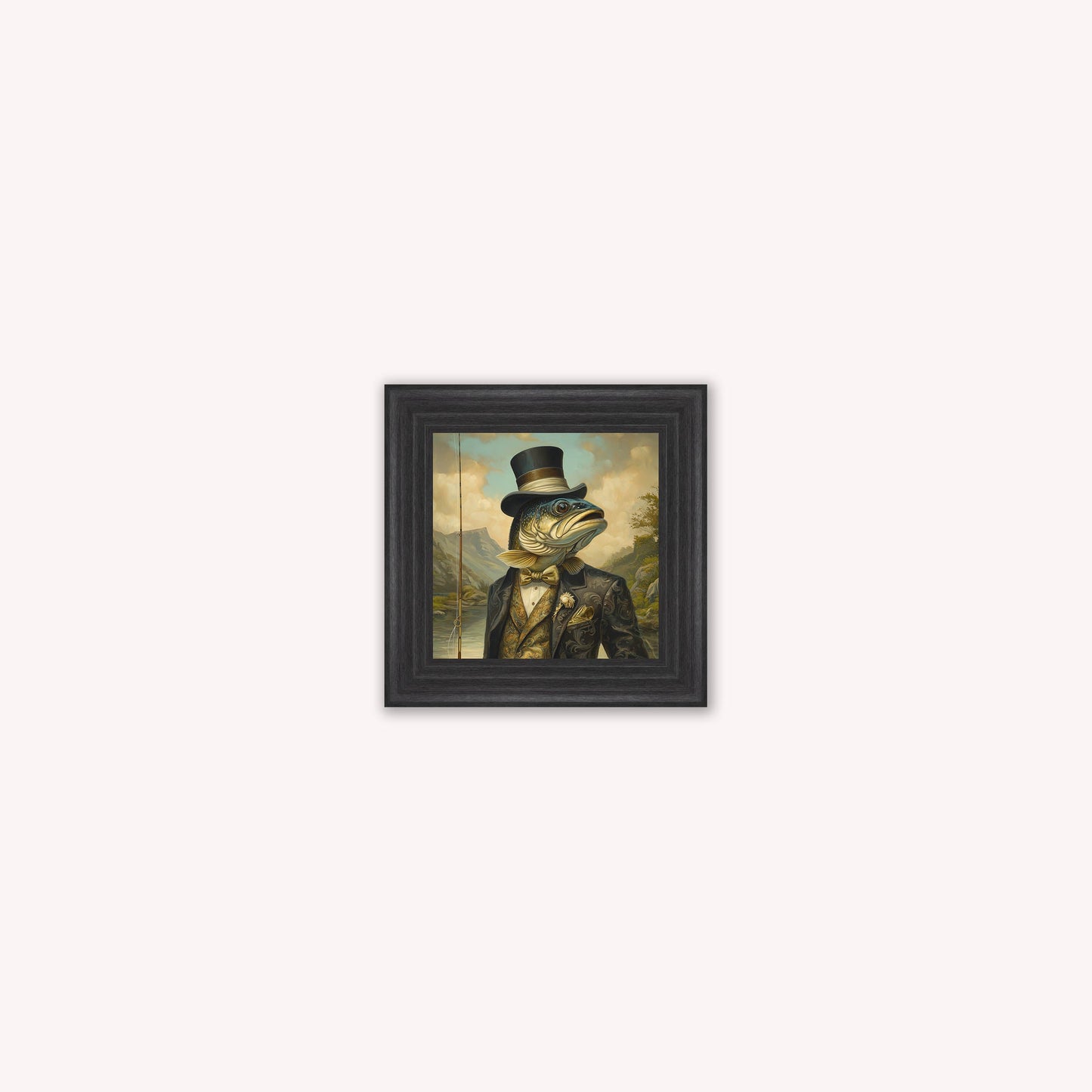 Gentrified Country Trout Framed Wall Art