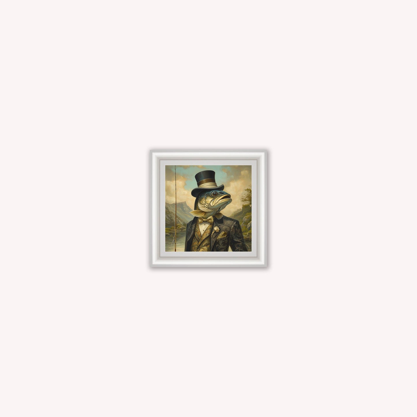 Gentrified Country Trout Framed Wall Art